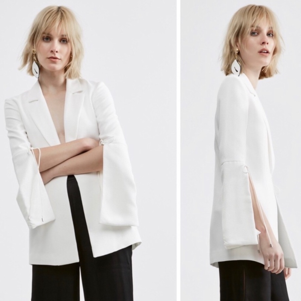 C/ MEO COLLECTIVE small white blazer